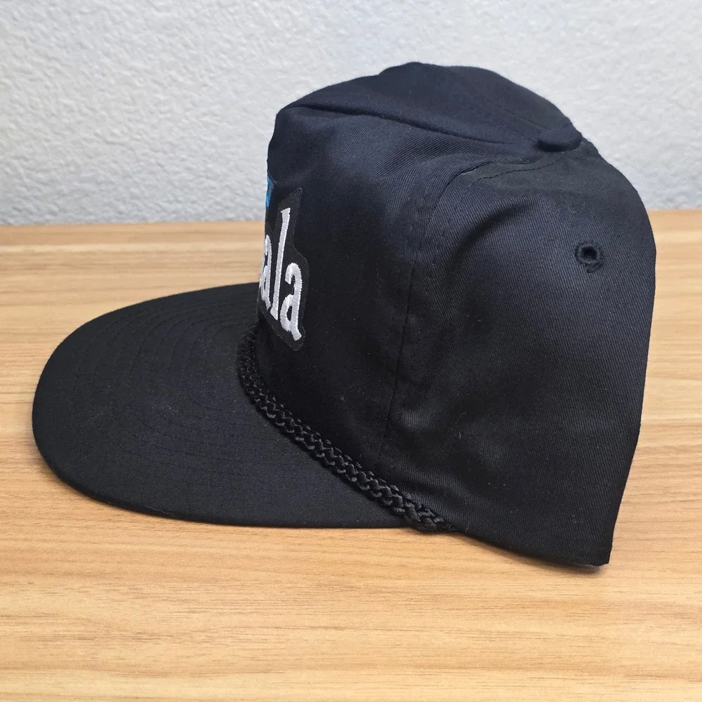 Vintage Chevrolet Impala Hat Mens OSFA Black Embroidered Rope Trucker Nissin Cap